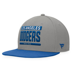 Los Angeles Dodgers Fanatics Line Drive Two-Tone Snapback Hat - Gray/Royal Hats