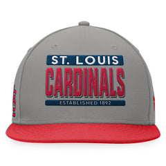 St. Louis Cardinals Fanatics Line Drive Two-Tone Snapback Hat - Gray/Red Hats