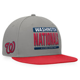 Washington Nationals Fanatics Line Drive Two-Tone Snapback Hat - Gray/Red Hats