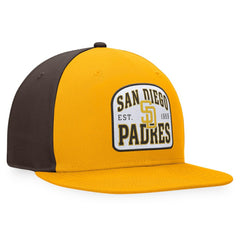 San Diego Padres Fanatics Cycle Snapback Hat - Gold/Brown Hats