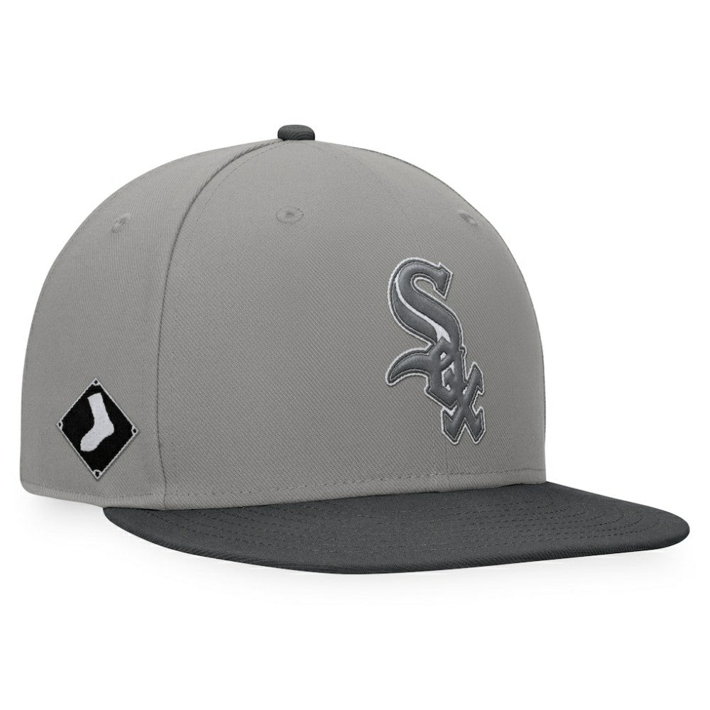 Chicago White Sox Fanatics Ace Snapback Hat - Gray/Charcoal Hats