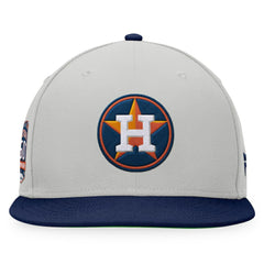 Houston Astros Fanatics Glory Days Two-Tone Snapback Hat - Gray/Navy Hats