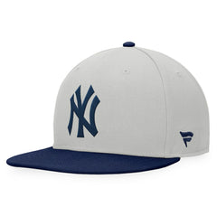 New York Yankees Fanatics Glory Days Two-Tone Snapback Hat - Gray/Navy Hats