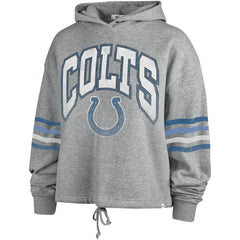 Indianapolis Colts '47 Women's Upland Bennett Pullover Hoodie - Heather Gray Hoodies