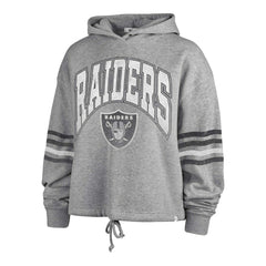 Las Vegas Raiders '47 Women's Upland Bennett Pullover Hoodie - Heather Gray Hoodies