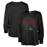 Atlanta Falcons '47 Women's Tom Cat Lightweight Long Sleeve T-Shirt - Black T-shirts
