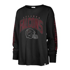 Atlanta Falcons '47 Women's Tom Cat Lightweight Long Sleeve T-Shirt - Black T-shirts