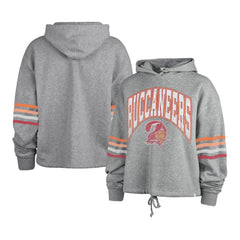Tampa Bay Buccaneers '47 Women's Upland Bennett Pullover Hoodie - Heather Gray Hoodies