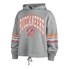 Tampa Bay Buccaneers '47 Women's Upland Bennett Pullover Hoodie - Heather Gray Hoodies