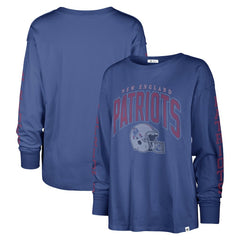 New England Patriots '47 Women's Tom Cat Lightweight Long Sleeve T-Shirt - Royal T-shirts