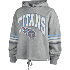 Tennessee Titans '47 Women's Upland Bennett Pullover Hoodie - Heather Gray Hoodies