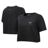 Chicago Bulls Pro Standard Women's Holiday Glam Boxy T-Shirt Black