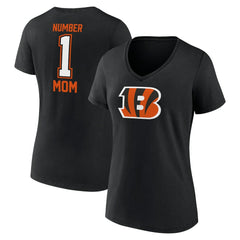 Cincinnati Bengals Women's Mother's Day V-Neck T-Shirt - Black T-shirts