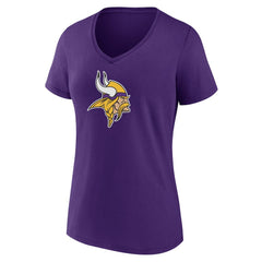 Minnesota Vikings Women's Mother's Day V-Neck T-Shirt - Purple T-shirts
