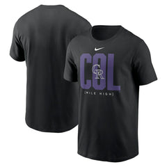 Colorado Rockies Nike Scoreboard T-Shirt - Black T-shirts