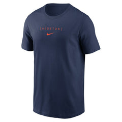 Houston Astros Nike Large Logo Back Stack T-Shirt - Navy T-shirts