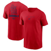St. Louis Cardinals Nike Large Logo Back Stack T-Shirt - Red T-shirts