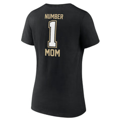 New Orleans Saints Women's Mother's Day V-Neck T-Shirt - Black T-shirts