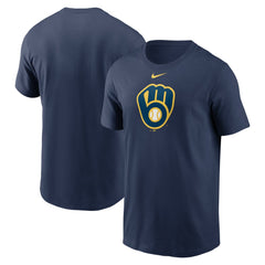 Milwaukee Brewers Nike Fuse Large Logo T-Shirt - Navy T-shirts
