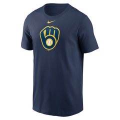 Milwaukee Brewers Nike Fuse Large Logo T-Shirt - Navy T-shirts