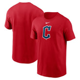 Cleveland Guardians Nike Fuse Large Logo T-Shirt - Red T-shirts