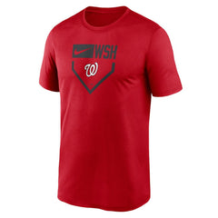 Washington Nationals Nike Home Plate Icon Legend Performance T-Shirt - Red T-shirts