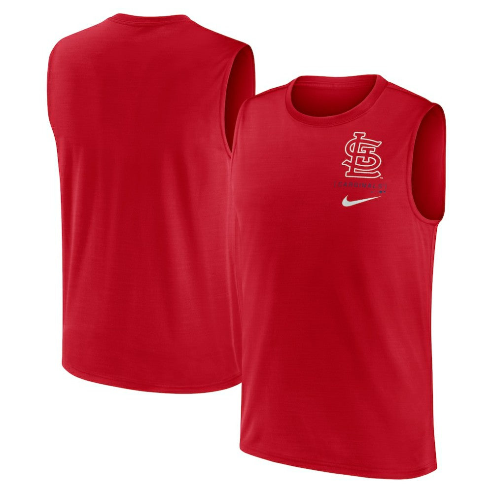 St. Louis Cardinals Nike Lightweight Dri-FIT Muscle Tank Top - Red Tanks