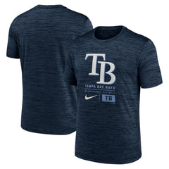 Tampa Bay Rays Nike Large Logo Velocity T-Shirt - Navy T-shirts
