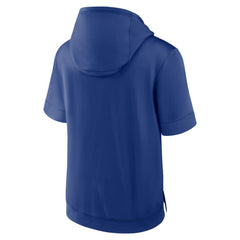 New York Mets Nike Tri Code Lockup Short Sleeve Pullover Hoodie - Royal Hoodies