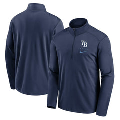Tampa Bay Rays Nike Franchise Logo Pacer Performance Half-Zip Top - Navy Tops