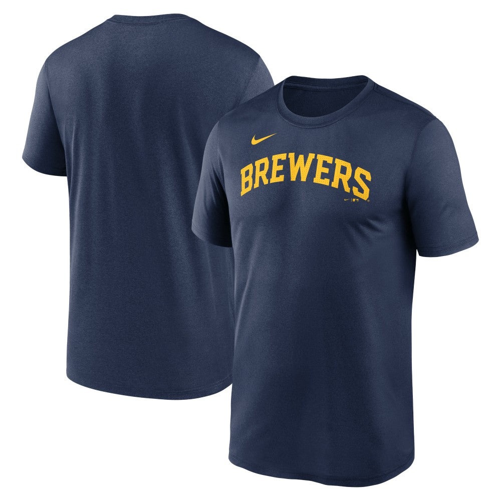 Milwaukee Brewers Nike Legend Fuse Wordmark T-Shirt - Navy T-shirts
