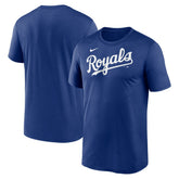 Kansas City Royals Nike Legend Fuse Wordmark T-Shirt - Royal T-shirts