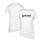 Detroit Tigers Levelwear Women's Birch Chase T-Shirt - White T-shirts
