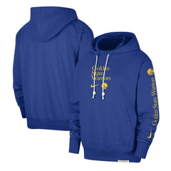 Golden State Warriors Authentic Performance Pullover Hoodie Royal - Nike