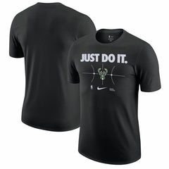 Milwaukee Bucks Just Do It T-Shirt Black - Nike