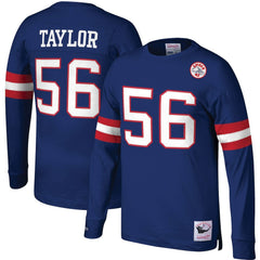 Lawrence Taylor New York Giants Big & Tall Cut & Sew Player Name & Number Long Sleeve T-Shirt - Royal T-shirts