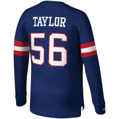 Lawrence Taylor New York Giants Big & Tall Cut & Sew Player Name & Number Long Sleeve T-Shirt - Royal T-shirts