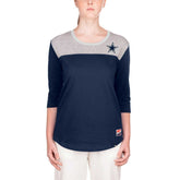 Dallas Cowboys New Era Women's 3/4 Sleeve T-Shirt - Navy T-shirts