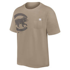 Chicago Cubs Nike Statement Max90 Pocket T-Shirt - Khaki T-shirts