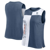 Detroit Tigers Fanatics Women's Color-Block Tank Top - Navy/White Tanks