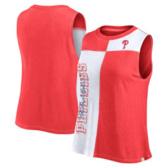 Philadelphia Phillies Fanatics Women's Color-Block Tank Top - Red/White Tanks
