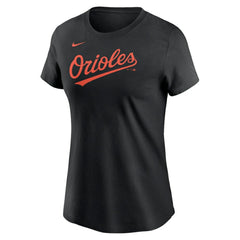 Baltimore Orioles Nike Women's Wordmark T-Shirt - Black T-shirts