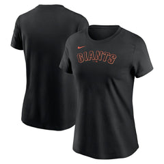 San Francisco Giants Nike Women's Wordmark T-Shirt - Black T-shirts