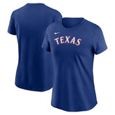 Texas Rangers Nike Women's Wordmark T-Shirt - Royal T-shirts