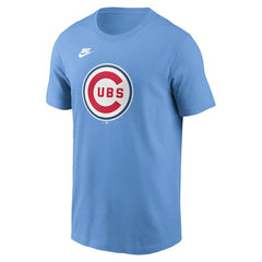 Chicago Cubs Nike Cooperstown Collection T-Shirt - Light Blue T-shirts