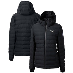 Philadelphia Eagles Cutter & Buck Women's Gridiron Classics Logo Mission Ridge Repreve Eco Insulated Full-Zip Puffer Jacket - Black Jackets
