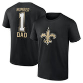 New Orleans Saints Father's Day T-Shirt - Black T-shirts