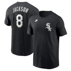 Bo Jackson Chicago White Sox Nike Cooperstown Collection Fuse Name & Number T-Shirt - Black T-shirts