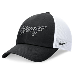 Chicago White Sox Nike Wordmark Adjustable Trucker Hat - Black Hats