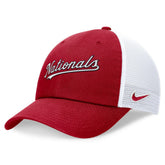 Washington Nationals Nike Wordmark Adjustable Trucker Hat - Red Hats